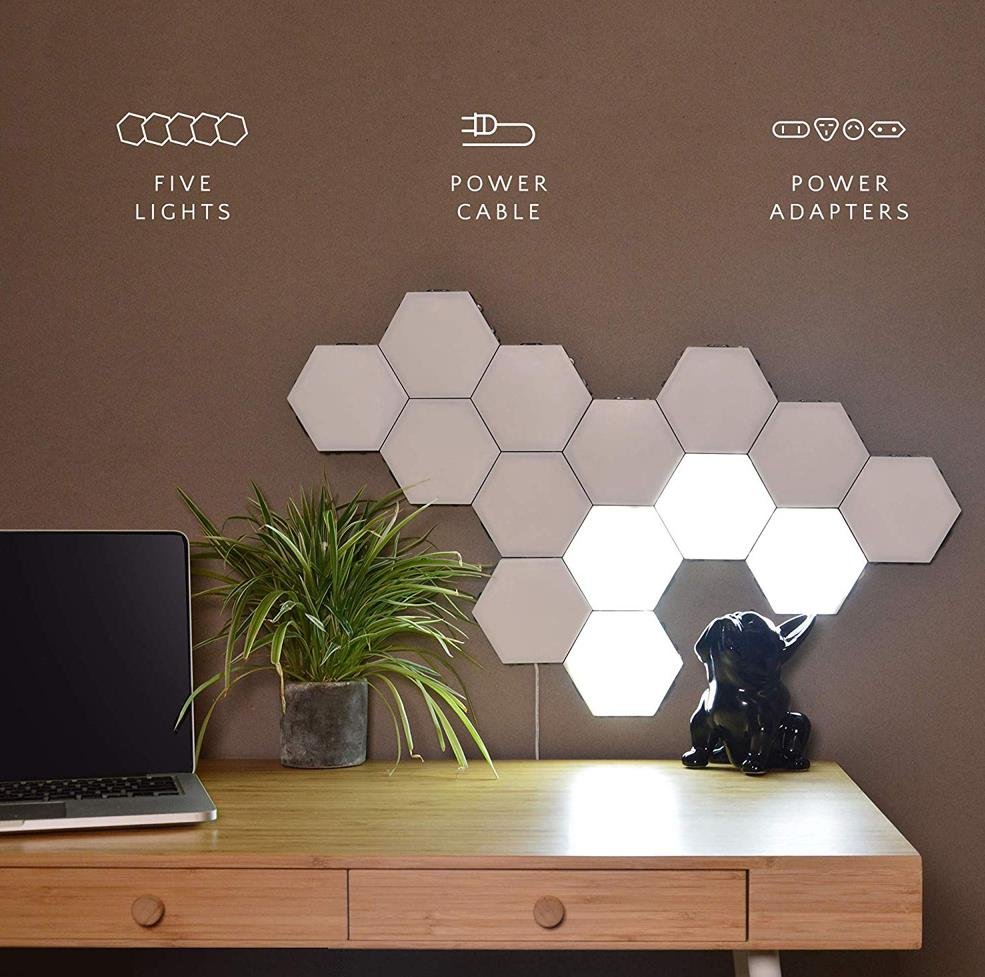 Quantum LED Hexagonal Lamps | Touch Sensitive Modular Wall Decoration Lighting System image 10