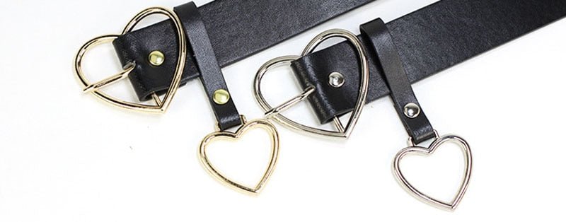 Best YBT Women Belt | PU Leather Metal Heart Pin Buckle Belt | Waistband Women Belt image 15