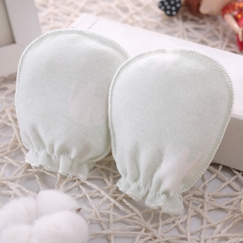 100% Cotton Baby Anti Scratching Newborn Mittens Gloves image 11