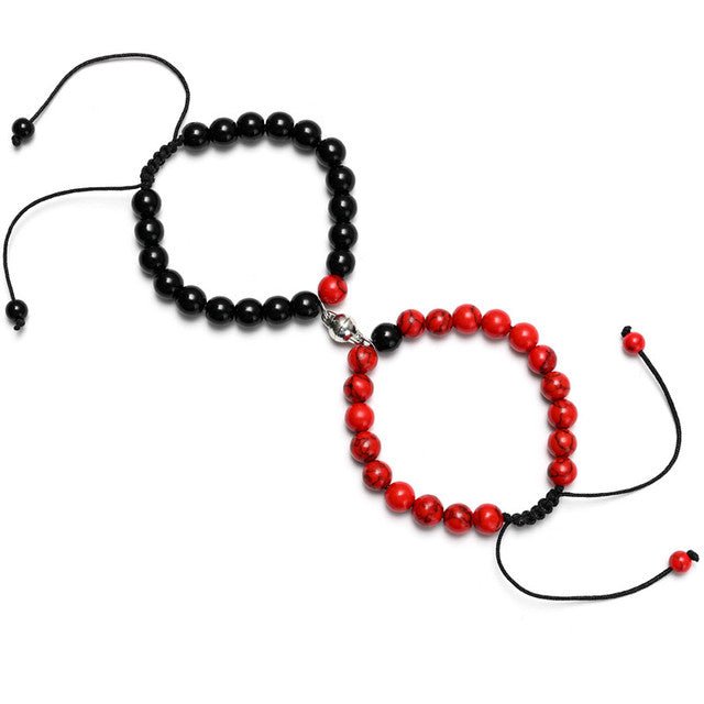 2Pcs/Set Couples Classic Natural Stone Beaded Bracelets image 42