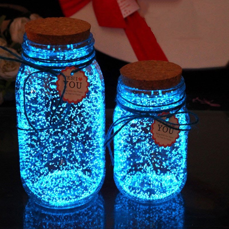 1Bag Luminous Particles Sand Colorful Fluorescent Powder Glow In The Dark Home Party Decorations image 0