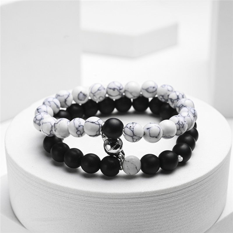 2Pcs/Set Couples Classic Natural Stone Beaded Bracelets image 11