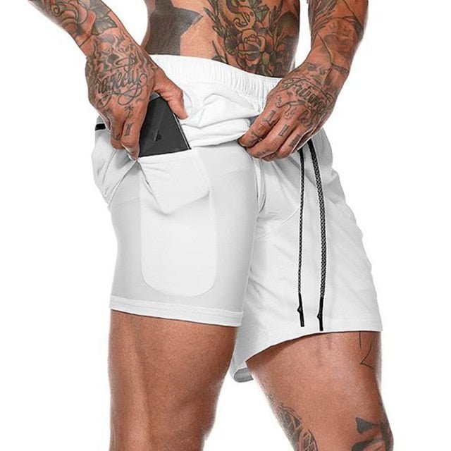 Mens 2 in 1 Running Jogging and Leisure Shorts image 36