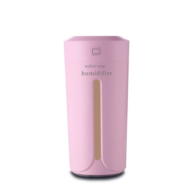 Ultrasonic Air Humidifier & Essential Oil Diffuser with Night Light - Pink image