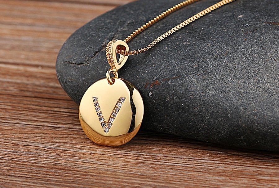 Top Quality Personalized Gold Letters Women and Girls Initial Letter Necklace image 5