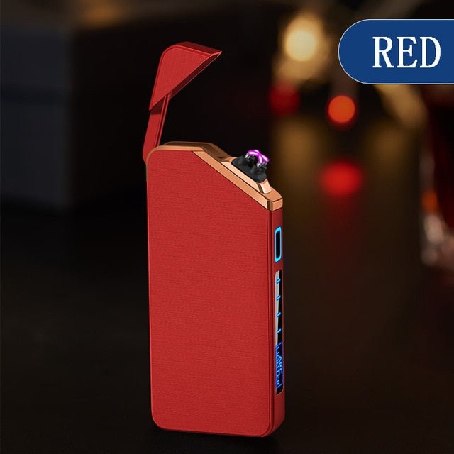 New Double Plasma Windproof Electric Arc Cigarette Lighter image 14