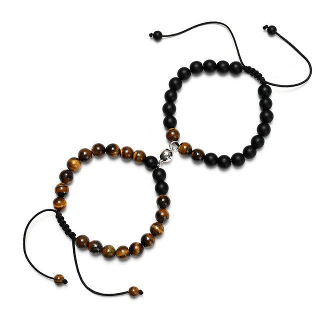 2Pcs/Set Couples Classic Natural Stone Beaded Bracelets image 41