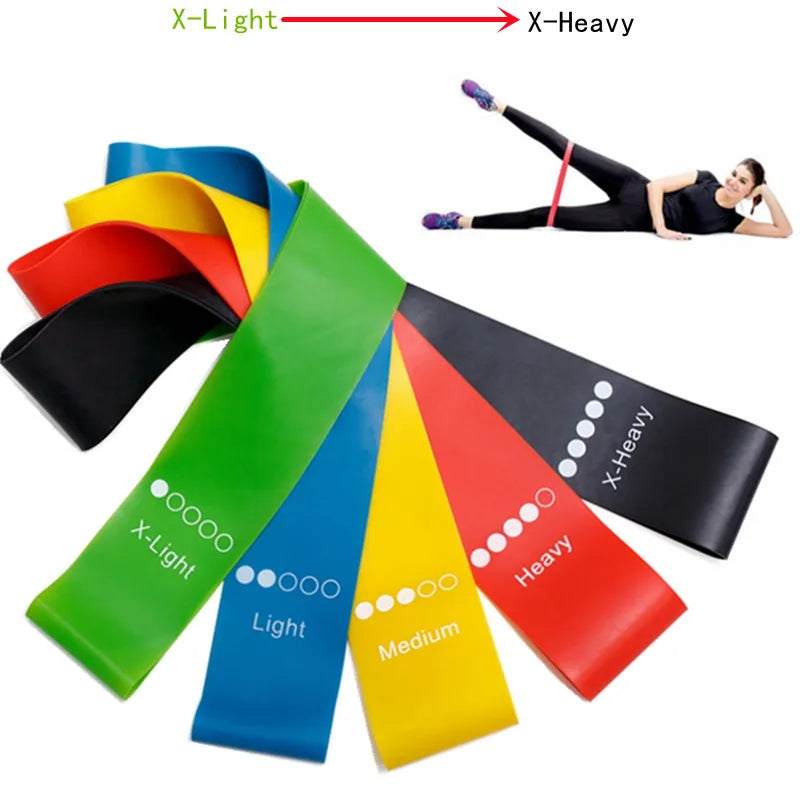 Yoga and Exercise Resistance Bands Set ‚Äì 5 Durable Bands for Strength, Flexibility, and Fitness Training image 24