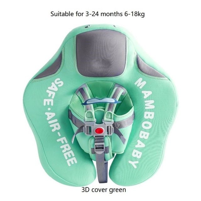 Mambo Non-Inflatable Waterproof Baby Smart Swim Trainer - 3D climb green image