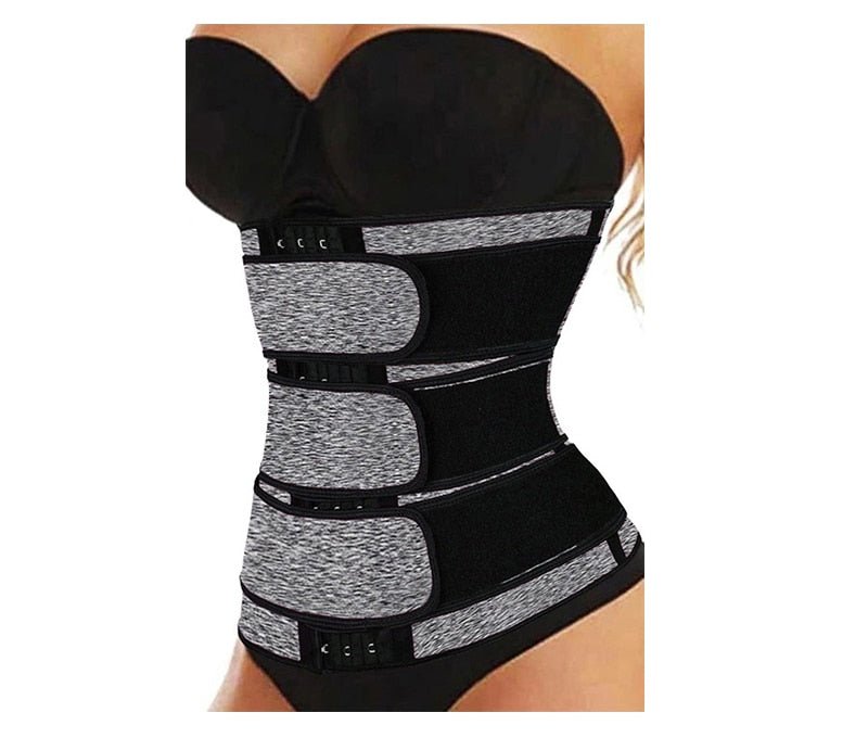 Neoprene Sauna Waist Trainer Corset Sweat Belts Body Shaper Slimming Corset Weight Loss Compression Trimmer Belt for Women image 11