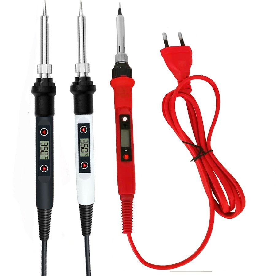 60/80W Digital Electric Soldering Iron – Adjustable Temperature Welding Tool with Tips, Stand, and Tin Wire image 5
