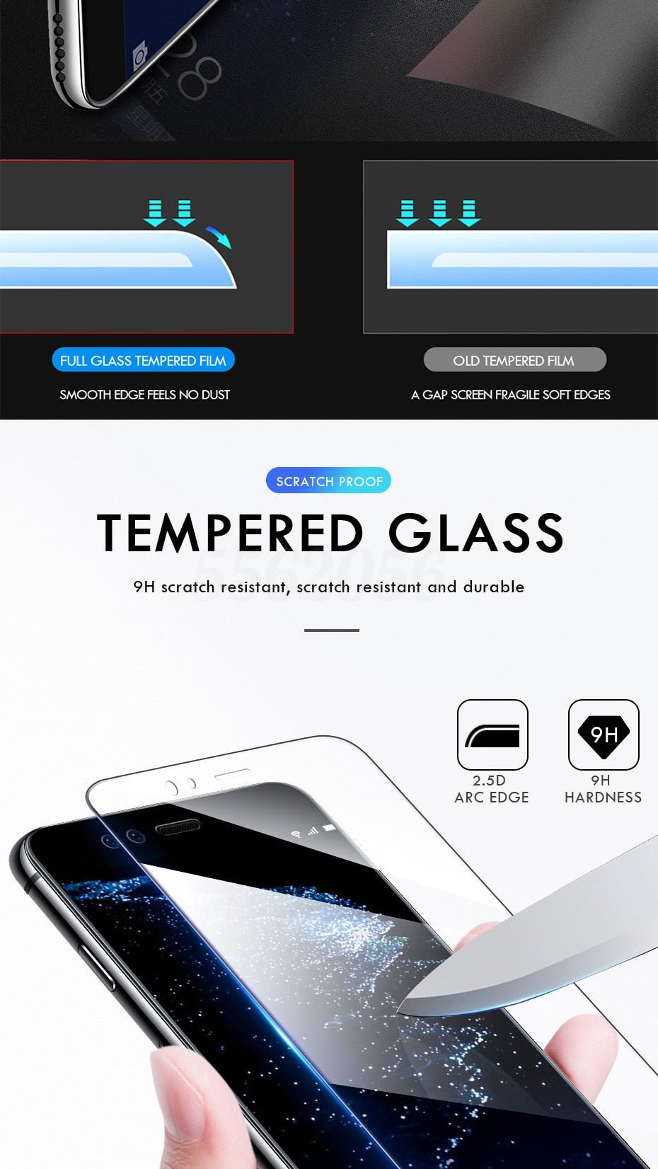 3Pcs Tempered Glass Screen Protector For Huawei P30 P40 Lite P20 image 12