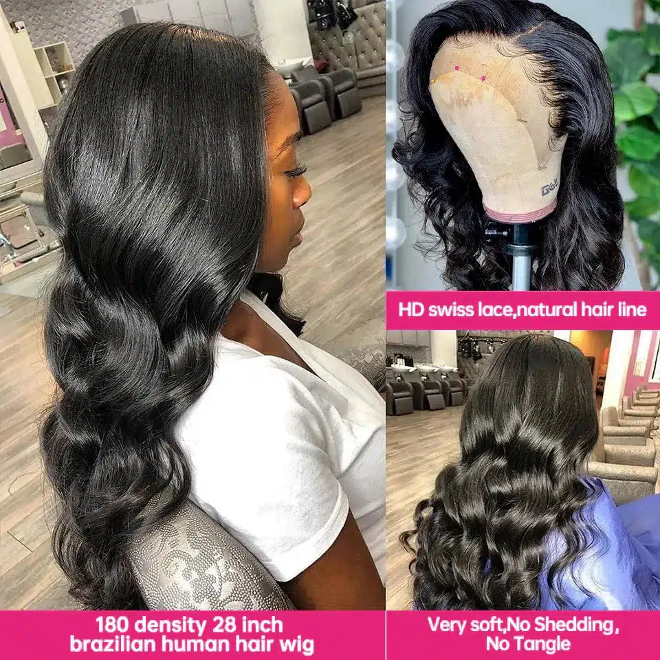 Wear & Go Glueless Brazilian Body Wave 13x6 HD Lace Wig ‚Äì Pre-Plucked, Ready-to-Wear Human Hair for Effortless Style image 9