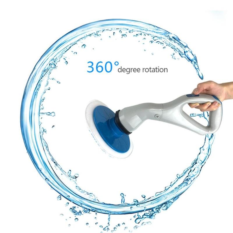 4Pcs Cordless Hurricane Electric Muscle Bathtub and Kitchen Scrubber Tile Brush image 9