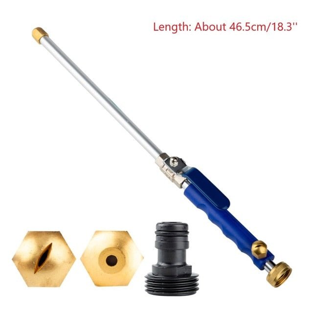 High Pressure Power Water Gun Metal Car Washer Spray and Garden Washer Tool - Blue image
