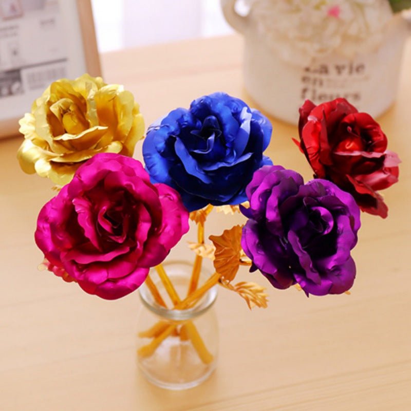 24K Foil Plated Golden Rose image 7