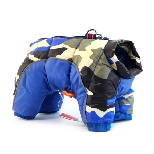 Winter Pet Dog Clothes | Super Warm Pet Waterproof Jacket - Navy blue, XXXL image