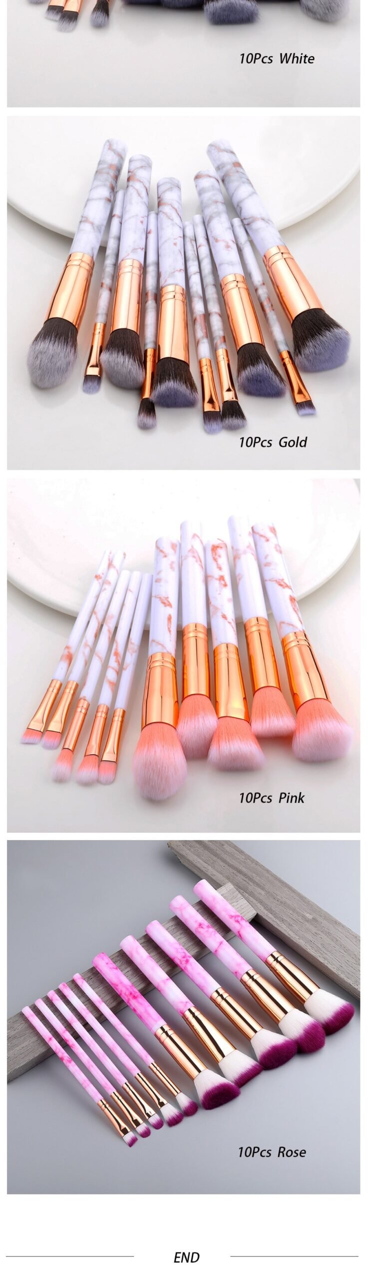 15Pcs Cosmetic Powder Eye Shadow Foundation Makeup Brushes Tool Set image 1