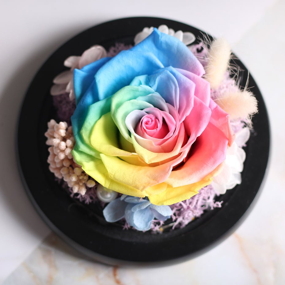 The Beauty and Beast Forever Rose Flower With Night Light in Glass Dome image 34