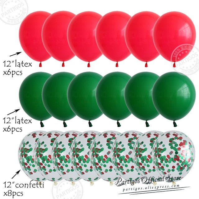 20pcs Confetti Chrome Birthday Party Decors Wedding Decoration New Year Balloon Set image