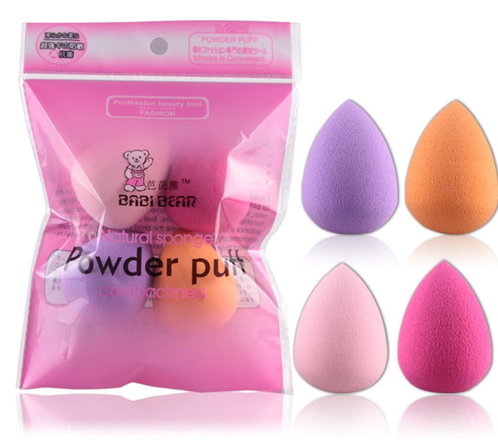 4 Piece/Pack Cosmetic Foundation Puff Beauty Makeup Sponges image 0