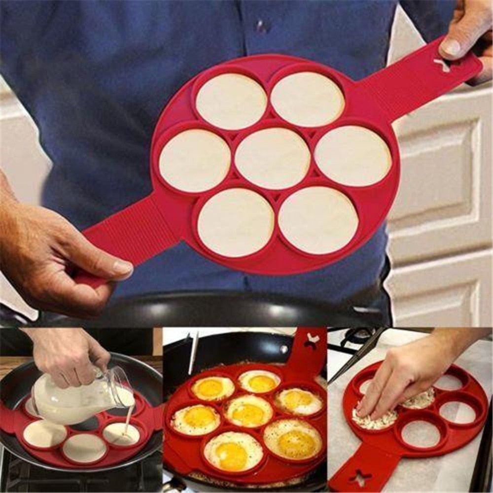 1Pcs Non Stick Silicone Fantastic Egg Pancake Maker image 0