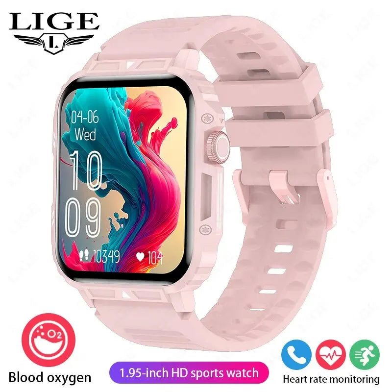 LIGE 1.95” Smartwatch | IP68 Waterproof Health & Fitness Monitor for Men and Women image 6