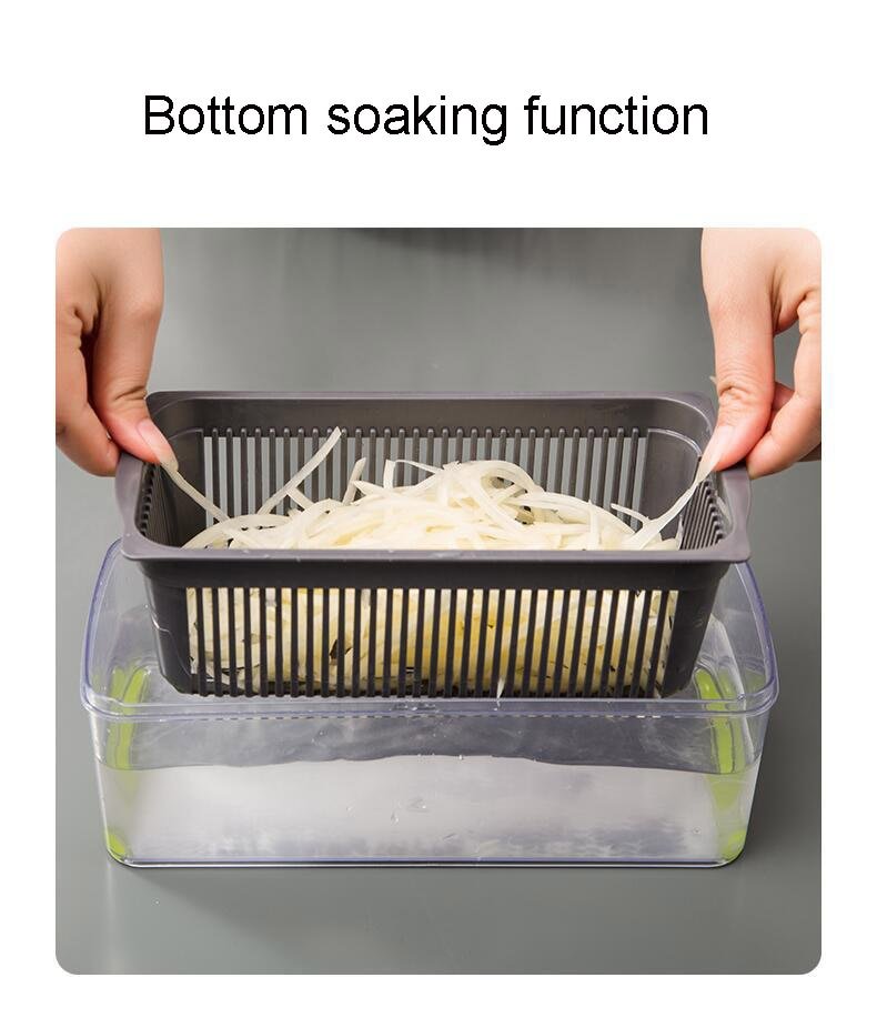 Mandoline Multifunctional Vegetable Fruit Slicer and Grater Kitchen Tool with Drain Basket image 24