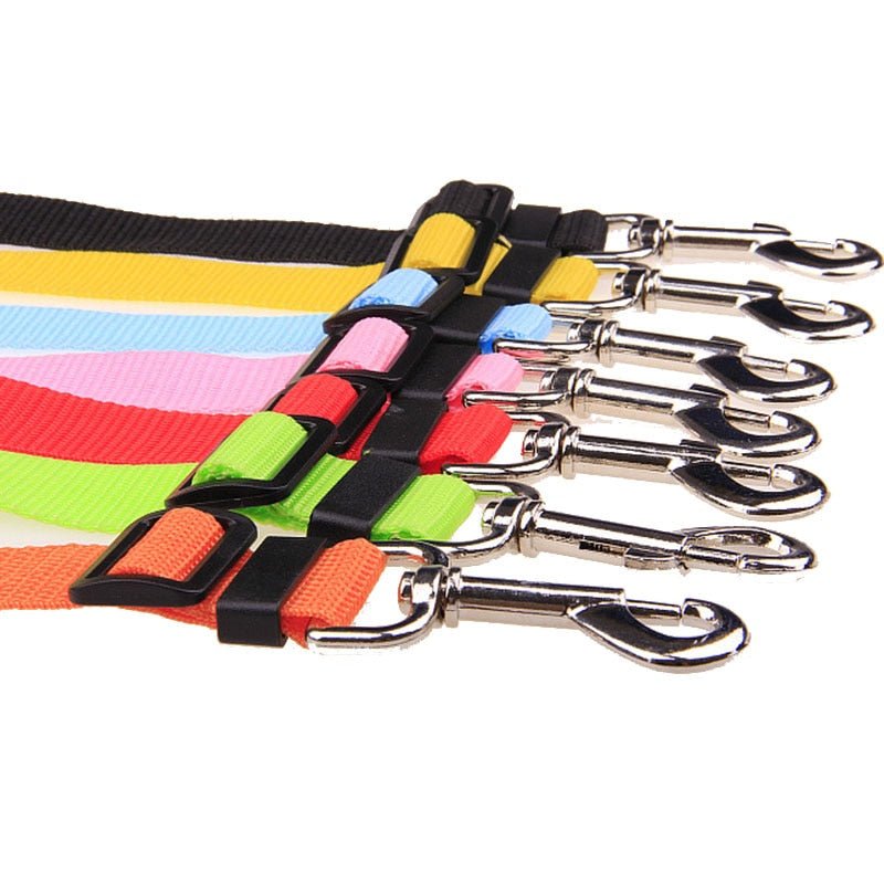 Pet Dog and Cat Car Seat Belt | Adjustable Harness Seatbelt | Lead Leash for Small Medium Dogs Travel Clip image 2