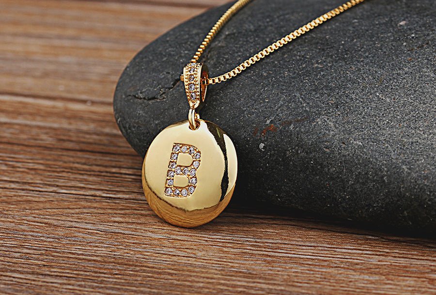 Top Quality Personalized Gold Letters Women and Girls Initial Letter Necklace image 20