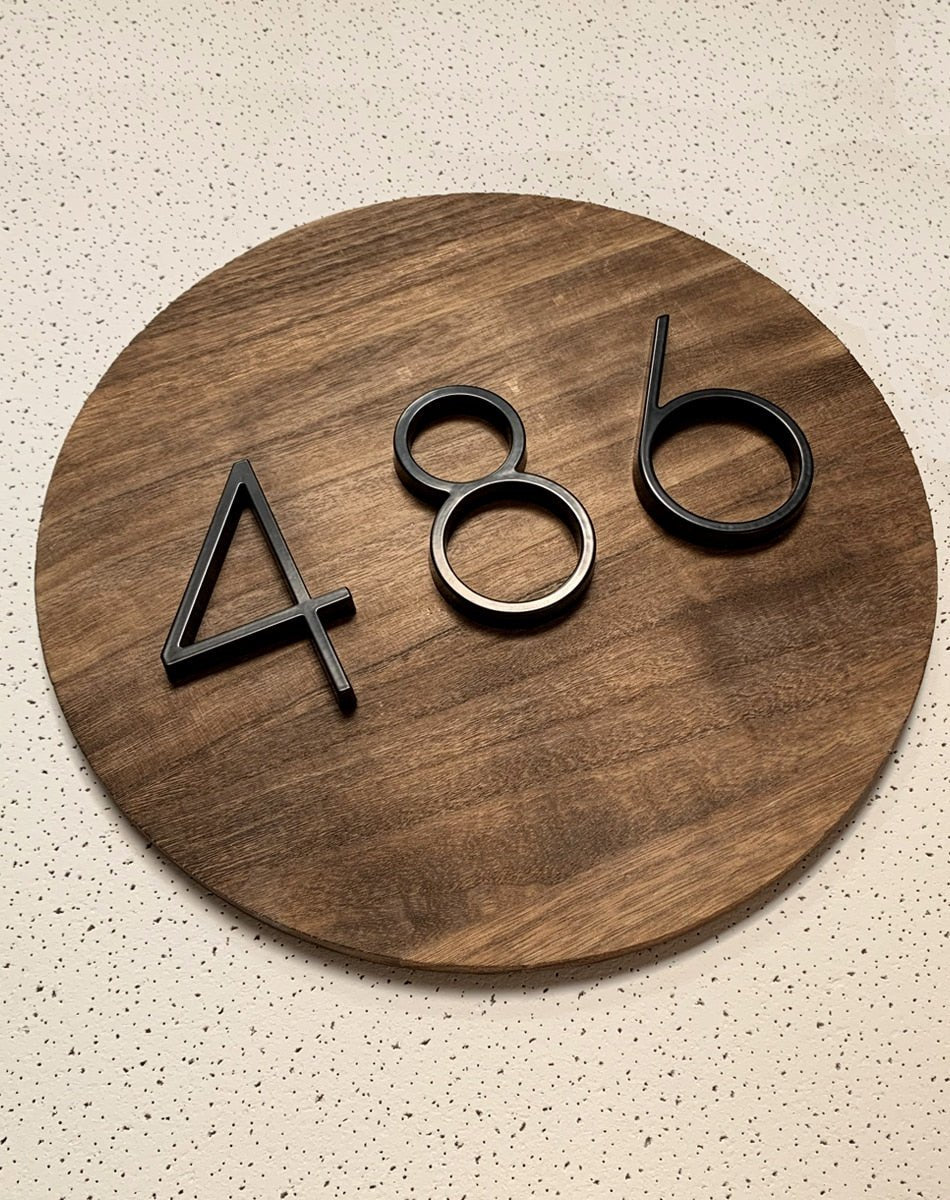 125mm Big Modern Floating House Number and Letters image 34