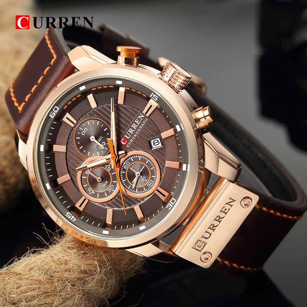 Top Brand Luxury Chronograph Quartz Watch image 19