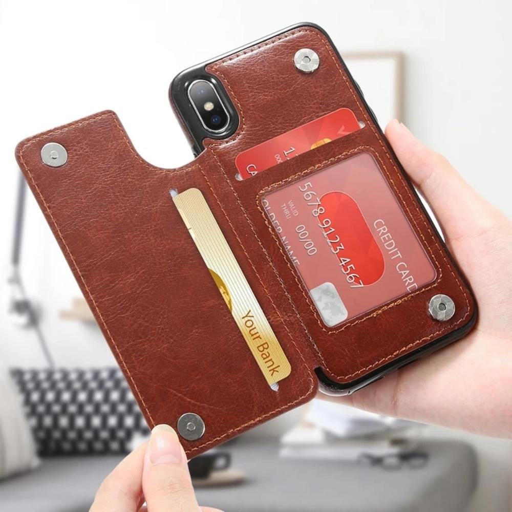 Apple iPhone Leather Phone Case with Cardholder image 0