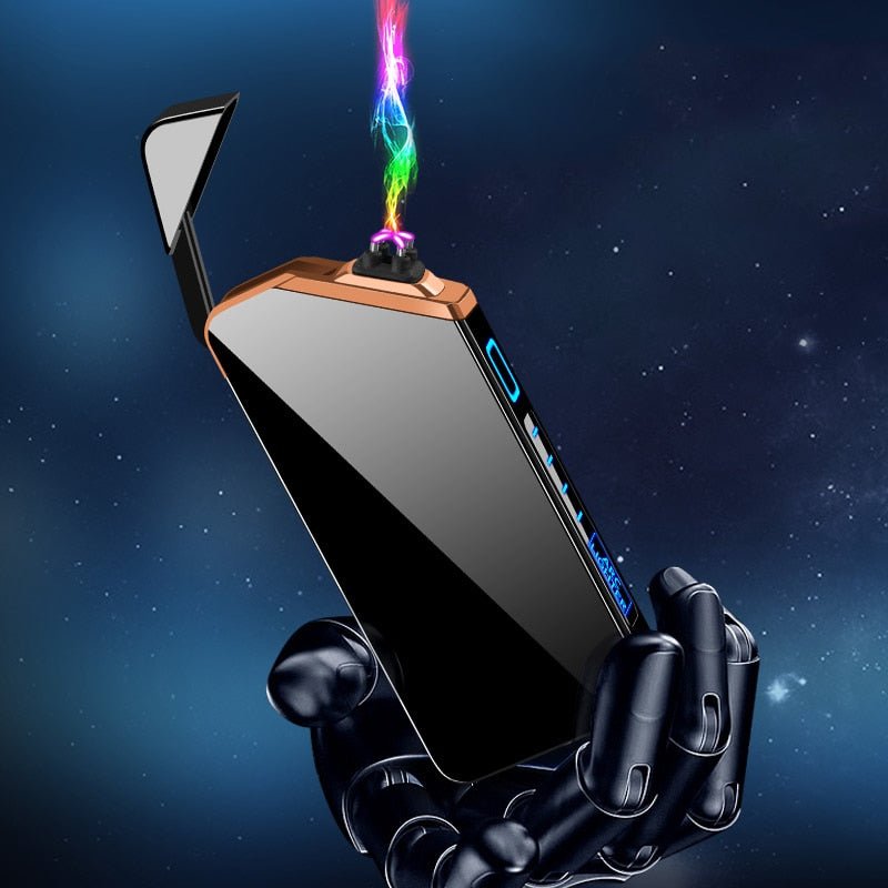 New Double Plasma Windproof Electric Arc Cigarette Lighter image 10