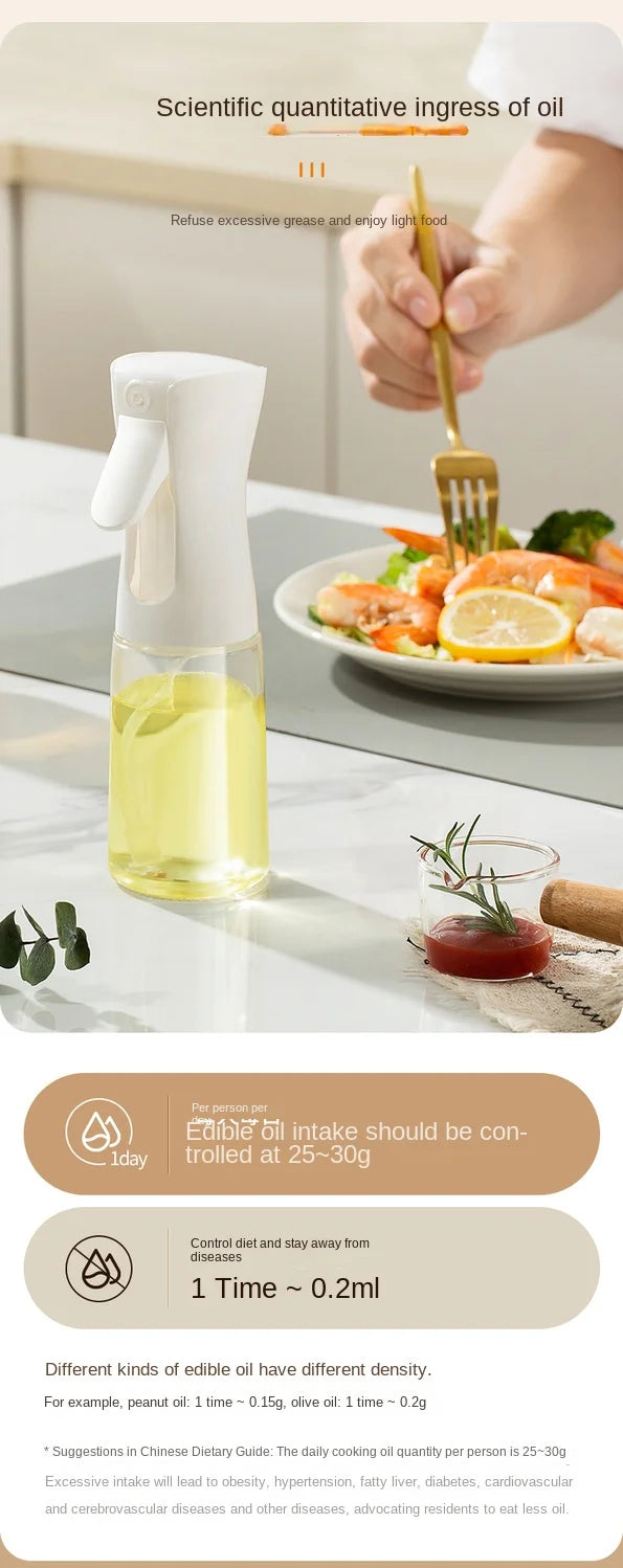 Oil Spray Bottle ‚Äì 200/300/500 ML Edible Olive Oil Spray Pot for Kitchen, Air Fryer, and Household Use image 16