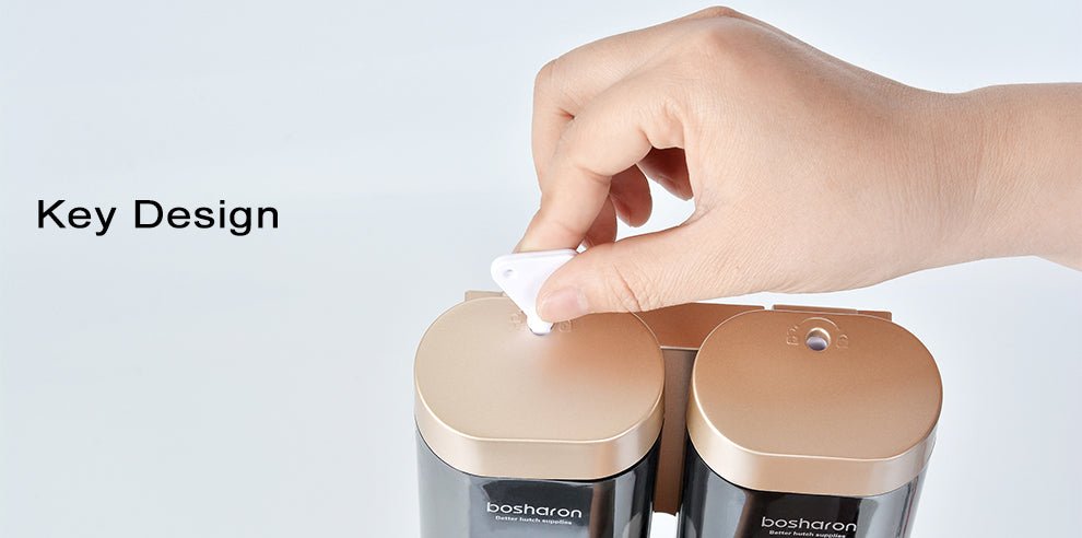 Liquid Soap Dispenser Wall Mount 300ml Bathroom Accessories Plastic Detergent Shampoo Dispensers Double Hand Kitchen Soap Bottle image 9