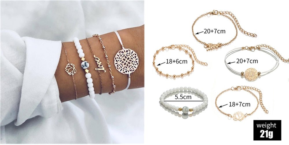 Turtle Heart Pearl Wave LOVE Crystal Marble Charm Bracelets for Women image 50