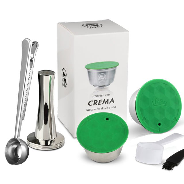 STAINLESS STEEL Metal Reusable Dolce Gusto Capsule Compatible with Nescafe Coffee Machine Refillable Dolci Filter Dripper Tamper image 30