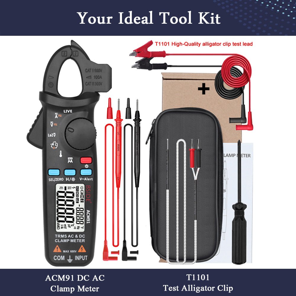 High-Precision Digital Clamp Meter – T-RMS Multimeter for DC/AC, Voltage, Temp, and More image 9
