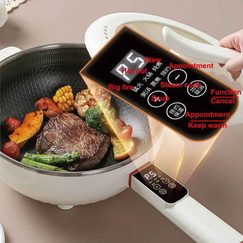 Smart Electric Multi-function Electric Pot Steamer Non-stick Fry Pan image 4