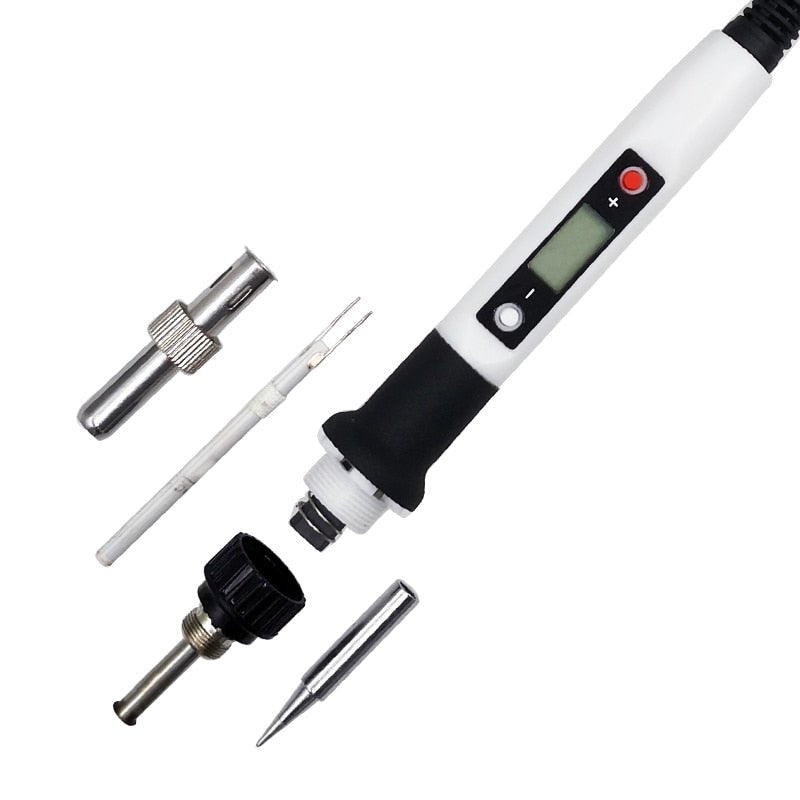 80W Digital Electric Soldering Iron 220V 110V Temperature Adjustable LCD display Solder welding iron tool kit image 37