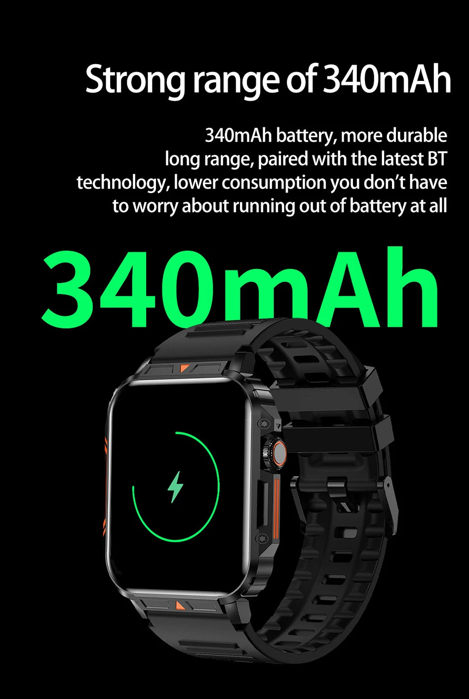 LIGE 1.95” Smartwatch | IP68 Waterproof Health & Fitness Monitor for Men and Women image 26
