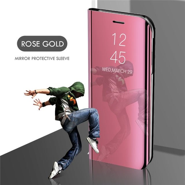 Smart Mirror Flip Case For Samsung Galaxy A51 A71 A50 A30 A10 A20 A40 A70 A10s A30s A20e Note 10 8 9 S10 S6 S7 S8 S9 Plus Cover image 5