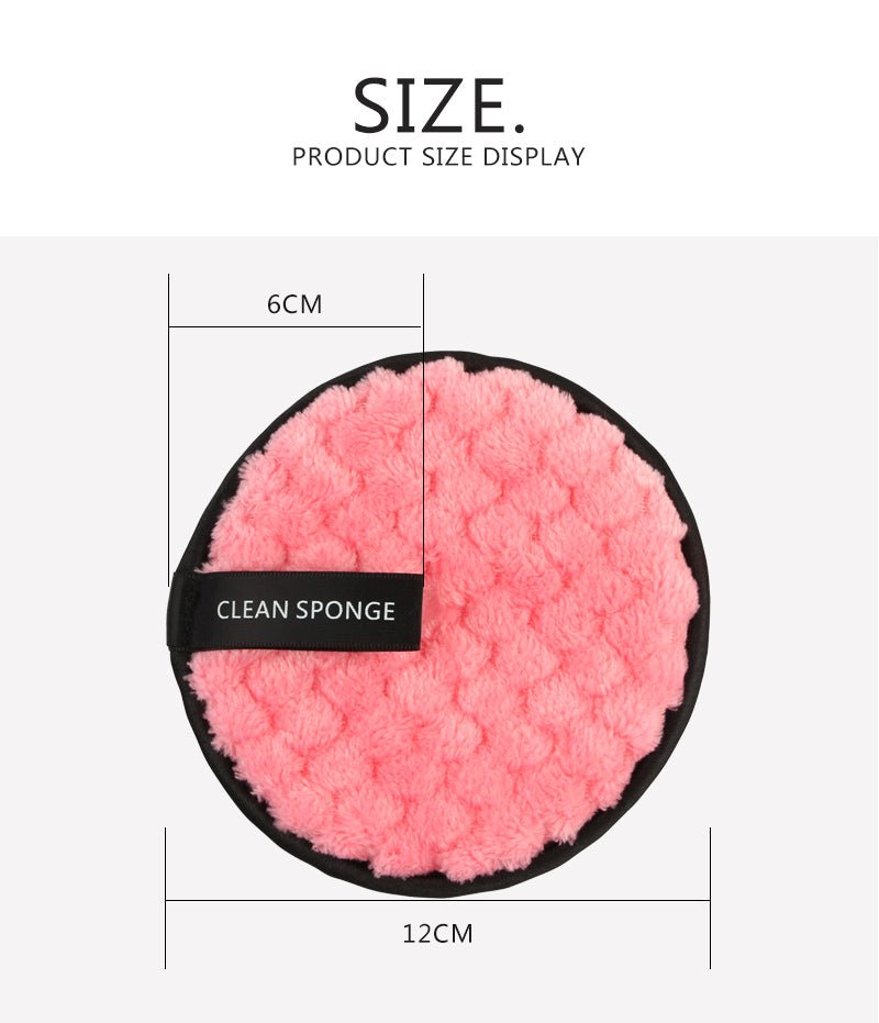 Facial Cleansing Microfiber Cloth Pads | Cotton Facial Makeup Remover Puff image 12