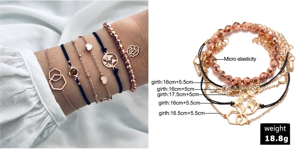 Turtle Heart Pearl Wave LOVE Crystal Marble Charm Bracelets for Women image 12