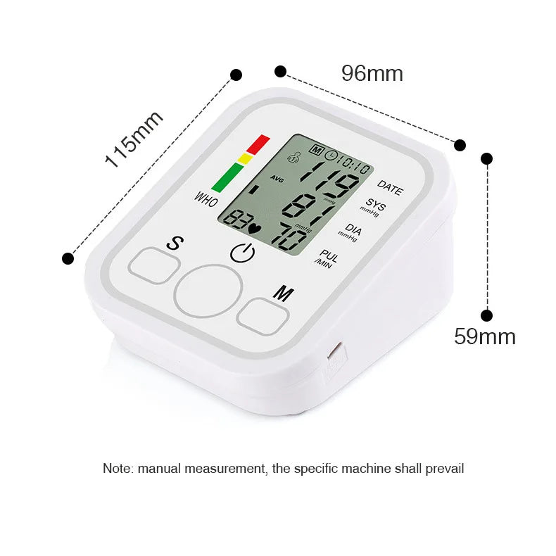 Digital Arm Blood Pressure Monitor ‚Äì Automatic Tensiometer & Heart Rate Pulse Meter image 17