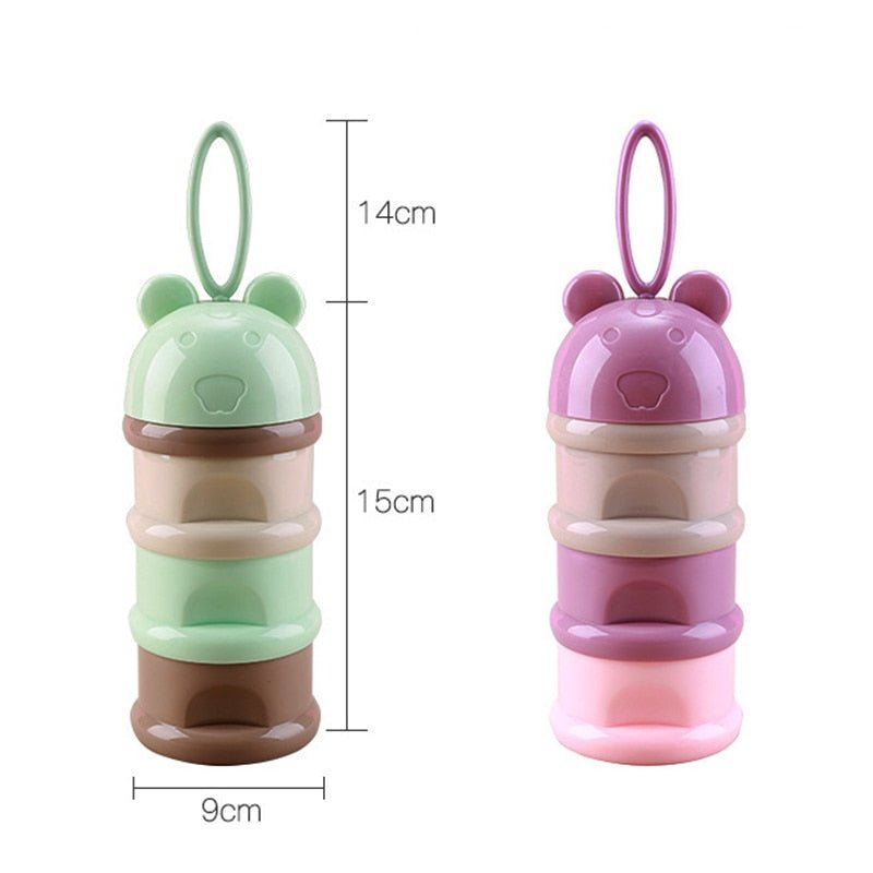 3 layer Frog Style Portable Baby Food Storage Box | Essential Kid's Food Container image 3