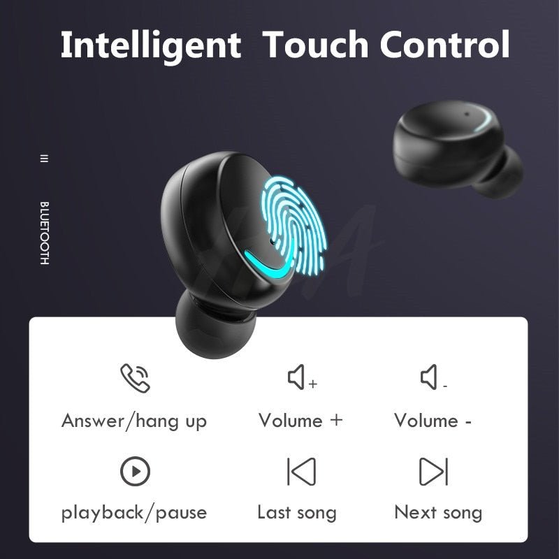 Waterproof Wireless Bluetooth Earphones With Microphone and Charging Box For iOS Android image 7