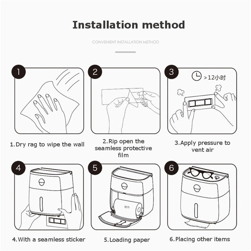 Waterproof Wall Mountable Toilet Tissue Paper Holder image 21