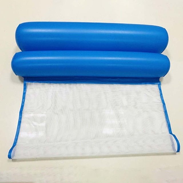Water Hammock Inflatable Floating Swimming Recliner Mattress - Royal blue image